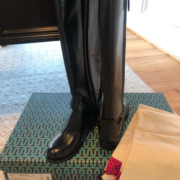🆕 Tory Burch Colton Riding Boot Galleon Leather 6.5 - Picture 5 of 8